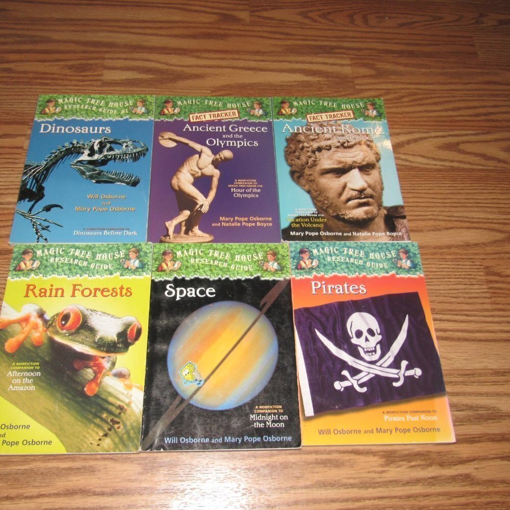 Osborne MAGIC TREE HOUSE Research Guide Fact Tracker Set (6) Chapter books